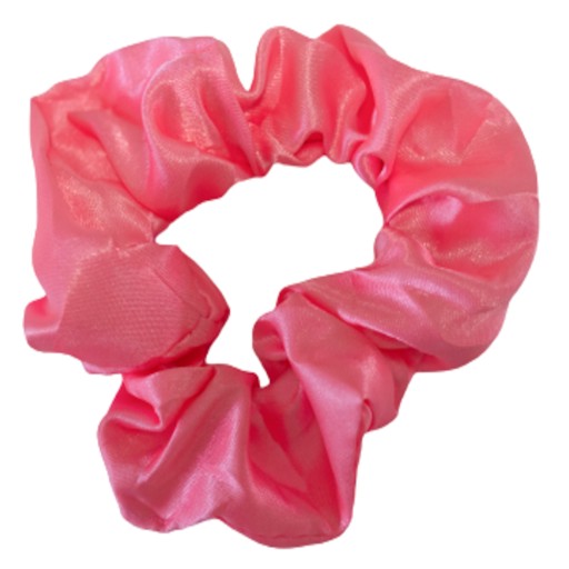 SCRUNCHIES RUB NA VLASY, LOSOSOVÝ RUŽOVÝ SATÉN