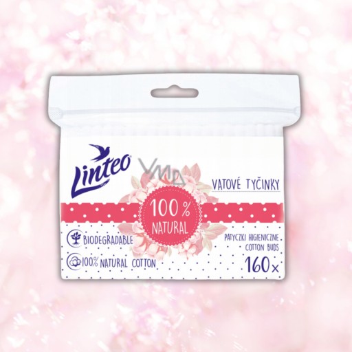 Vatové tyčinky Linteo 160 ks.