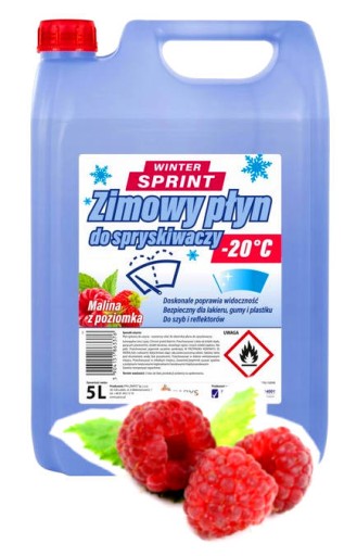 ZIMNÁ KVAPALINA DO OSTREKOVAČOV -20°C ZIMNÝ SPRINT 5L MALINA S VZDÁVAČOM