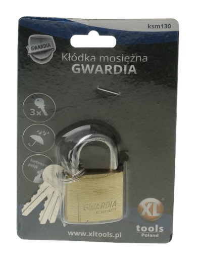 GWARDIA MOSADZNÝ ZÁMOK 30 mm TVRZENÁ RIADKA