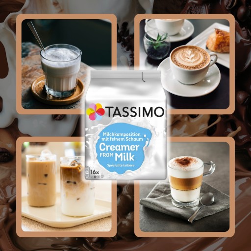 Mliečne kapsuly do Tassimo Creamer From Milk espresso MLIEKO PENA 16 ks