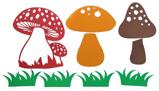 jeseň Huby výzdoba okno tabuľa materská škola