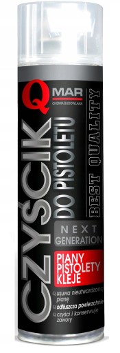 PU FOAM CLEANER ACETONE Remover for QMAR Gun 500ml čistiaca handrička