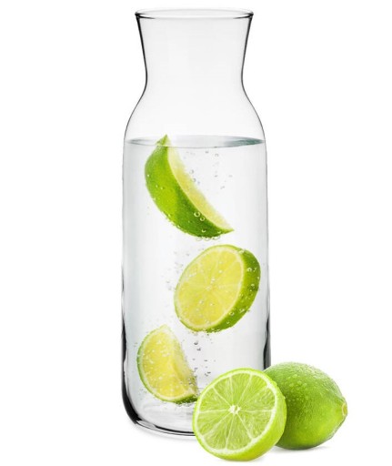 SKLENENÁ KARAFA NA VODU ŠŤAVU NA LIMONÁDOVÝ KOMPOT PUNČ 1L VÁZA