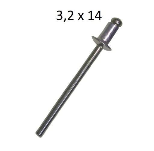 SLEPÉ NITY 3,2x14 hliníkové - oceľové balenie 100 ks.