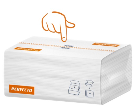 ZZ BIELE CELULÓZOVÁ PAPIEROVÁ UTERÁK 2W Hrubý absorbent Perfecto Easy Open