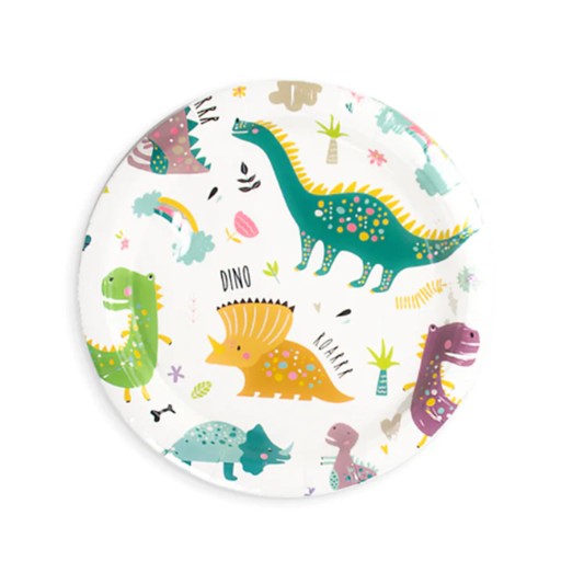 Dinosaur papierové taniere 18 cm 6 ks.