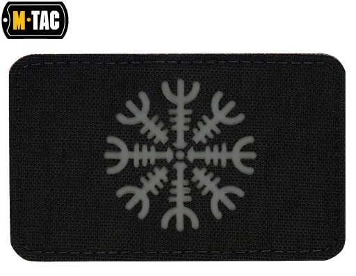 AEGISHJALMUR PRILBA M-TAC LASEROM REZANÁ LASEROM OF Terror Patch Horizontálna čierna a sivá