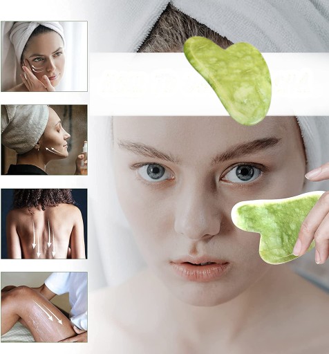 Gua Sha MASÁŽNY KAMEŇ NA TVÁR na oleje a krémy ORIGINÁLNY KAMEŇ Z ÁZIE
