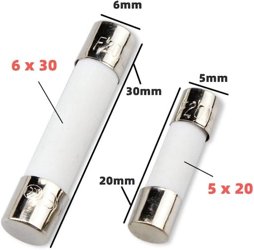 RÝCHLA KERAMICKÁ POISTKA 20A 6x30mm
