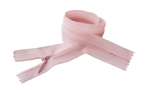 KRYTÝ zips, NEODDELITEĽNÁ SIEŤKA #3 18cm RUŽOVÁ P