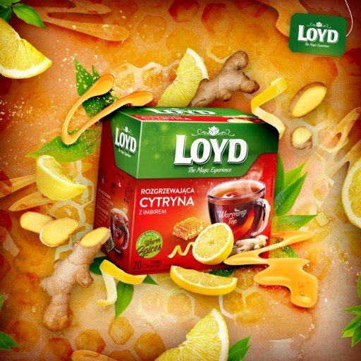 Zimný hrejivý čaj Lemon Ginger Med 20 Hrejivý čaj T. LOYD