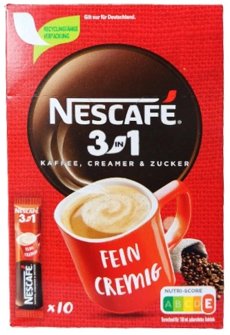 Instantná káva Nescafe x10 vo vrecúšku 3v1
