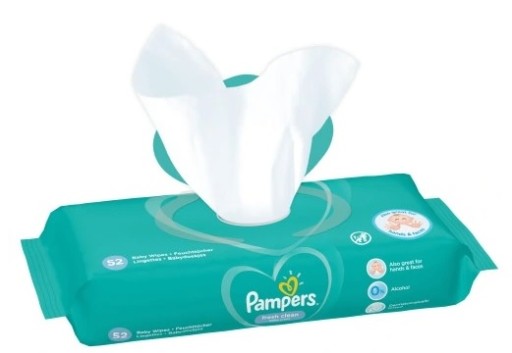 PAMPERS FRESH CLEAN VLHČENÉ Utierky 1 x 52 KS