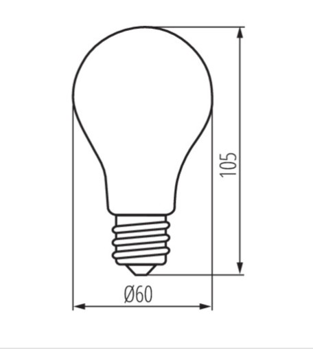 Kanlux E27 LED žiarovka 810lm XLED A60 7W teplá biela 2700K