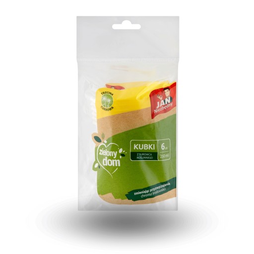JAN NIEZBĘDNY hrnčeky z cukrovej trstiny 6x250ML