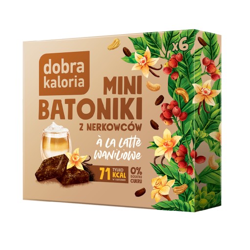 Dobra Kaloria Mini vanilkové latte tyčinky 102g