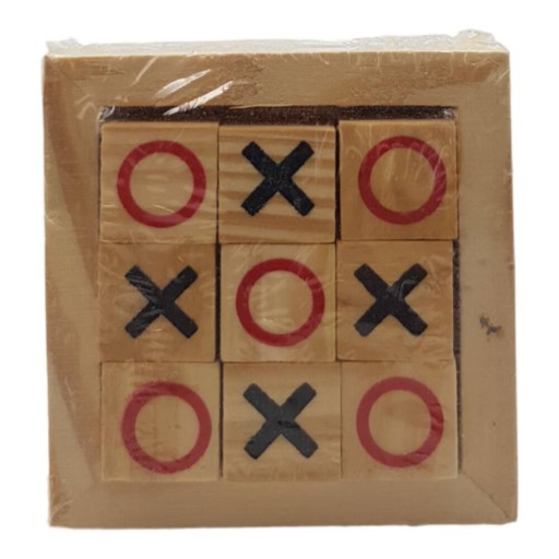 HRA TIC-TAC-TOE DREVENÉ STRATEGICKÉ MYSLIE HRA DREVENÉ BLOKY