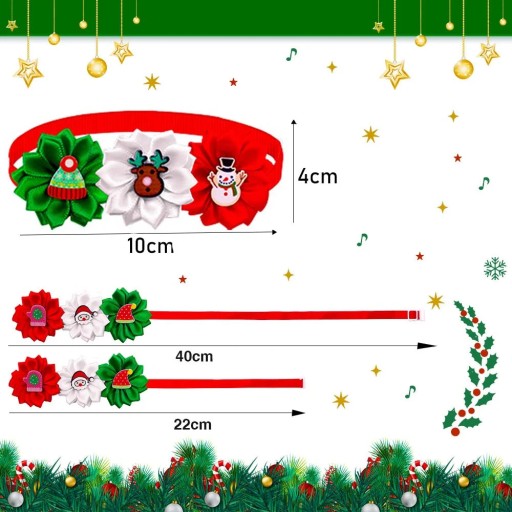 Vianočný motýlik pre psíka TRIO White Reindeer