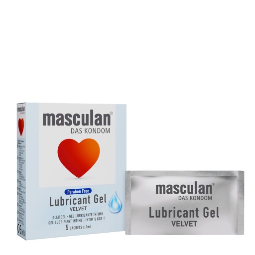 Intímny gél hydratačný lubrikant Masculan Velvet 3ml 5 ks