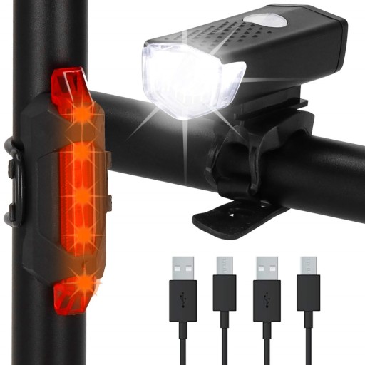 LED BICYKLOVÉ SVETLO PREDNÉ PRE USB STRONG ZADNÝ SET SVETLO NA RIADITEĽKY