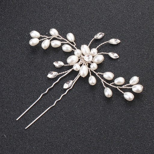 Spona do vlasov Svadobné kamienky Flower Bun