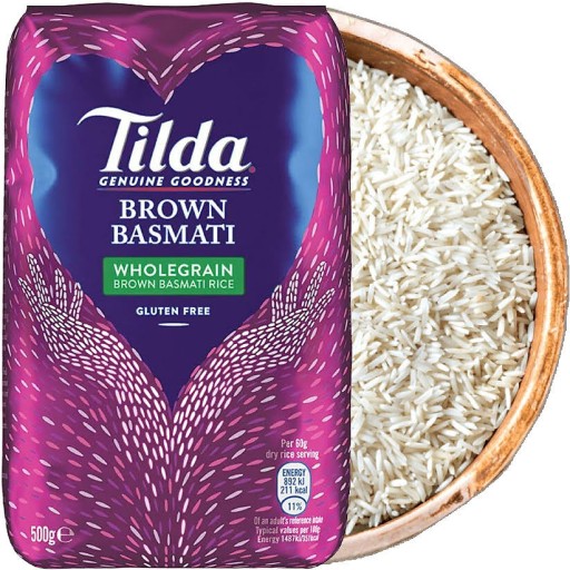 Indická celozrnná hnedá ryža Basmati 500g TILDA