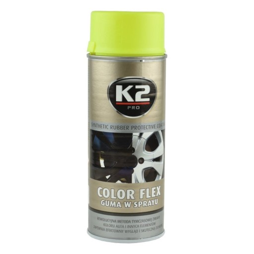 K2 L343ZO COLOR FLEX GUMA SPREJ - ŽLTÁ Syntetika