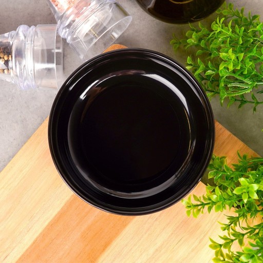 ČIERNA KERAMICKÁ misa, šalátová misa, snacky, dezerty, šaláty, 400 ml