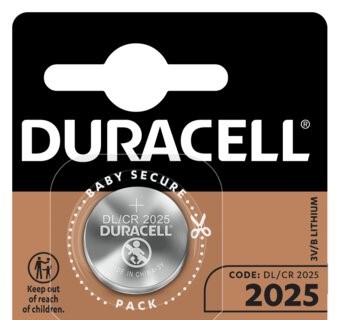 DURACELL 1 lítiová batéria CR2025 LÍTIOVÁ 3V DL2025