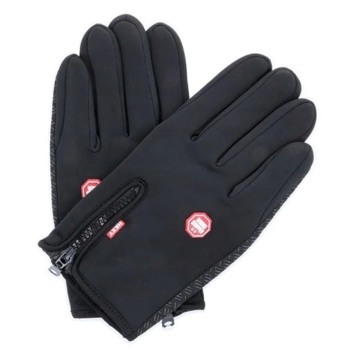 PÁNSKE RUKAVICE Teplé BLACK TOUCH Cyklistika Šport Pohodlná kvalita