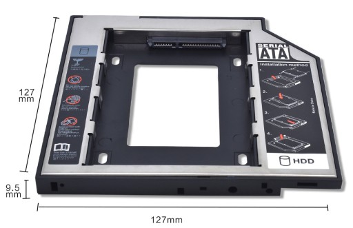 GEMBIRD HDD adaptér 5,25'' na 2,5'' Slim rám