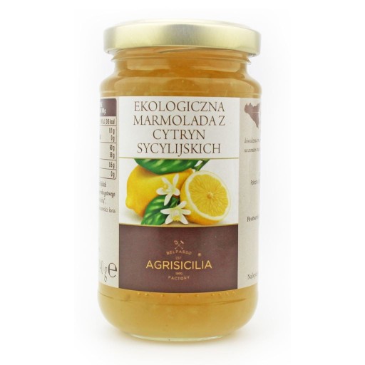 BIO SICÍLISKA CITRÓNOVÁ MARMELÁDA 240 g AGRISICILIA
