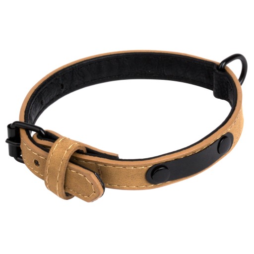 Obojok pre MALÉHO PSA, HRUBÁ eko koža, 25-32 cm S