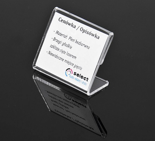 CENNÍK, POPIS, CENNÍK 30x20 mm PLEXI plexi