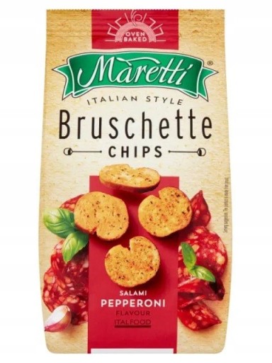 BRUSCHETTE CHIPS MARETTI SALAMI PEPPERONI 70G