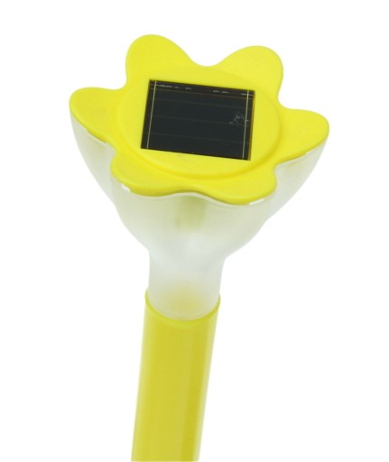 Záhradná solárna lampa FLOWER kvetina 33cm FARBY