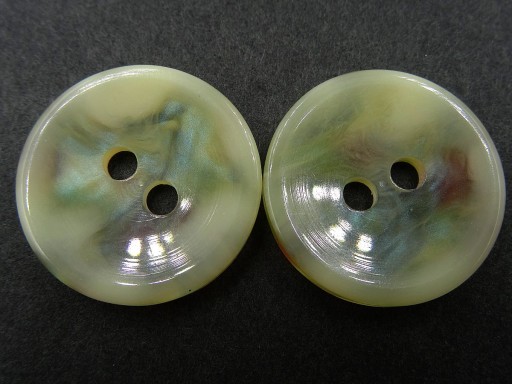22mm Ozdobné gombíky 12 kusov, farba ECRU/RUŽOVÁ/ZELENÁ S LESKOM K710 15005