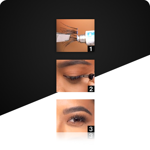 Umelé mihalnice Ardell Pre-Cut Wispies + lepidlo Duo