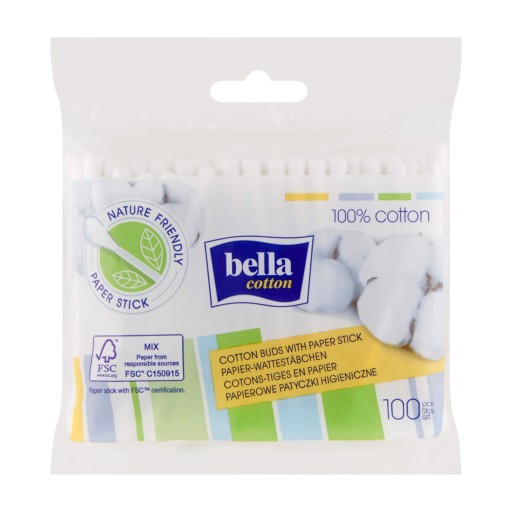 KOZMETICKÉ TYČINKY BELLA ZÁSOBA 100 KS. PAPER