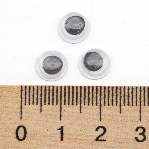 POHYBLIVÉ OČI NA DEKORÁCIU 8x3mm 350ks/20g