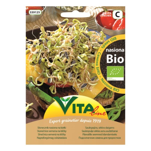 Bio slnečnicové semienka na klíčky 30g