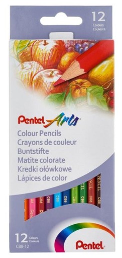 PENTEL sada CB8-12 ceruzky + lekcie