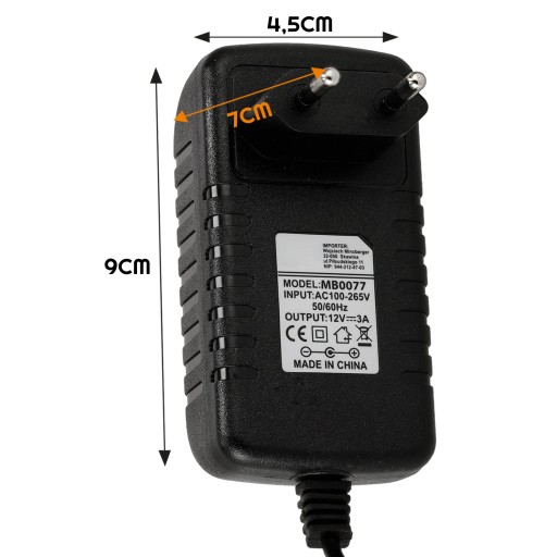 Stolný zdroj 36W 12V 3A pre LED pásy