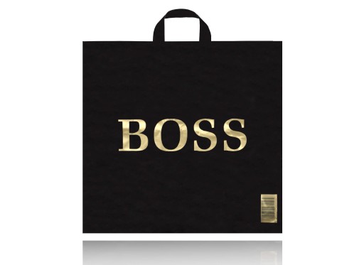 BOSS ČIERNE FÓLIOVÉ TAŠKY 50x50cm UCHO 25ks