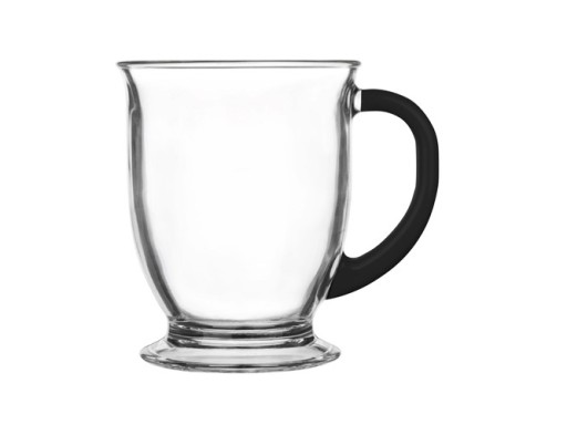 Kubas hrnček 400ml Maľované ucho čierne