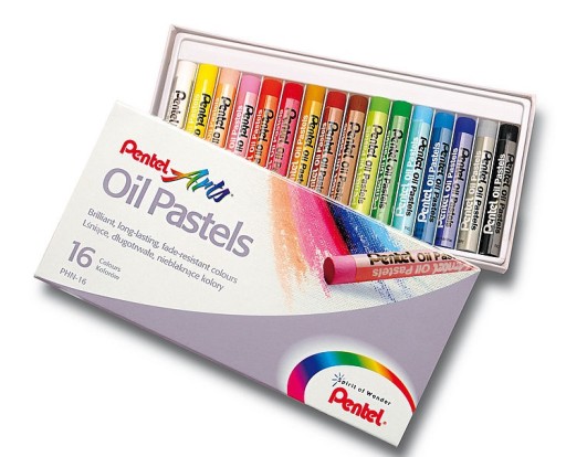 Pentel PHN Oil Pastels Pastelky 16 farieb
