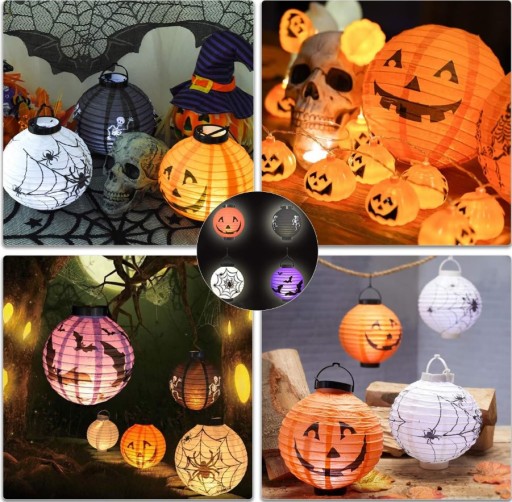 Svietiaca LED baterka na Halloweena