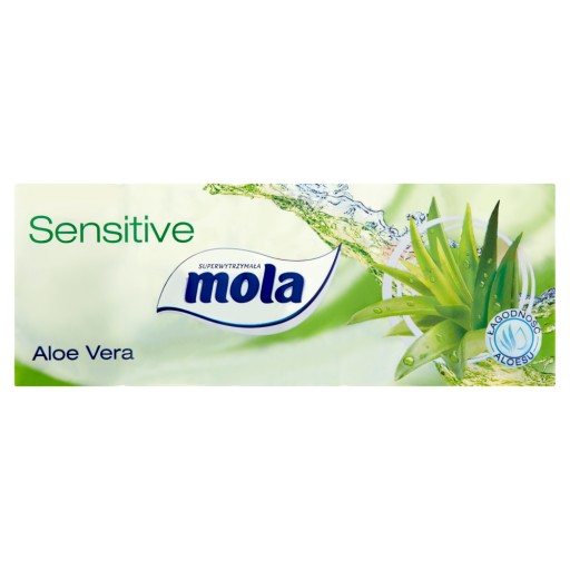 MOLA Sensitive Aloe Vera vreckovky, 3 vrstvy, 10 kusov