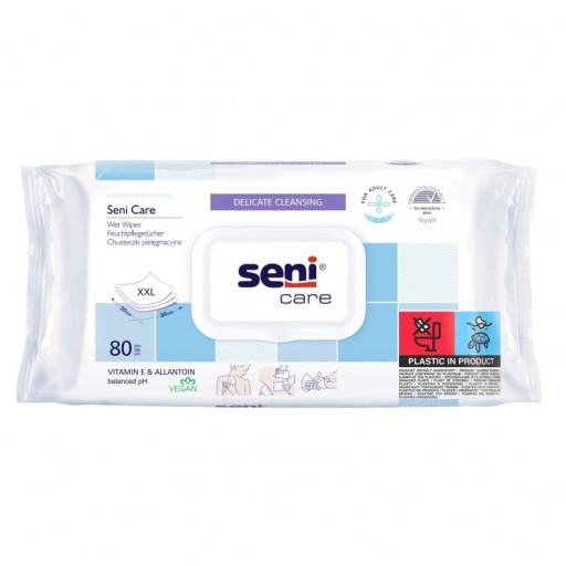 Seni Care Care vlhčené obrúsky 80 ks
